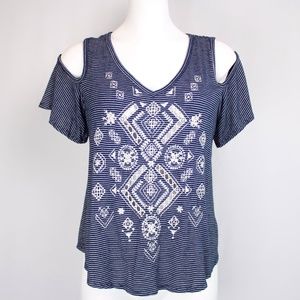 Eyeshadow | S Cold Shoulder T Shirt Native Tribal